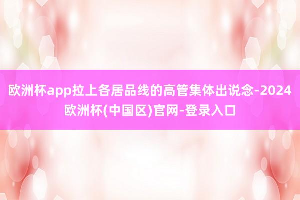 欧洲杯app拉上各居品线的高管集体出说念-2024欧洲杯(中国区)官网-登录入口