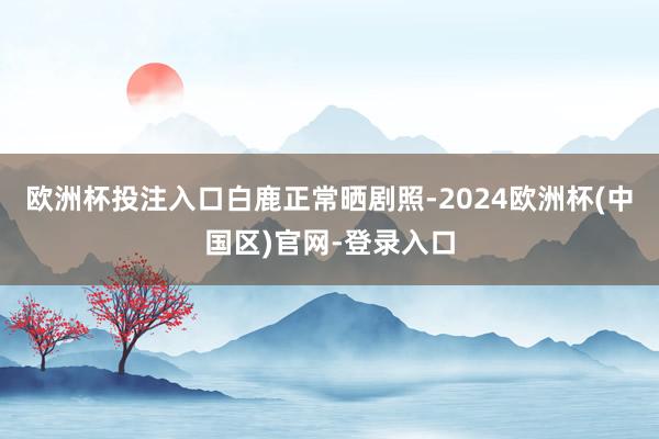 欧洲杯投注入口白鹿正常晒剧照-2024欧洲杯(中国区)官网-登录入口